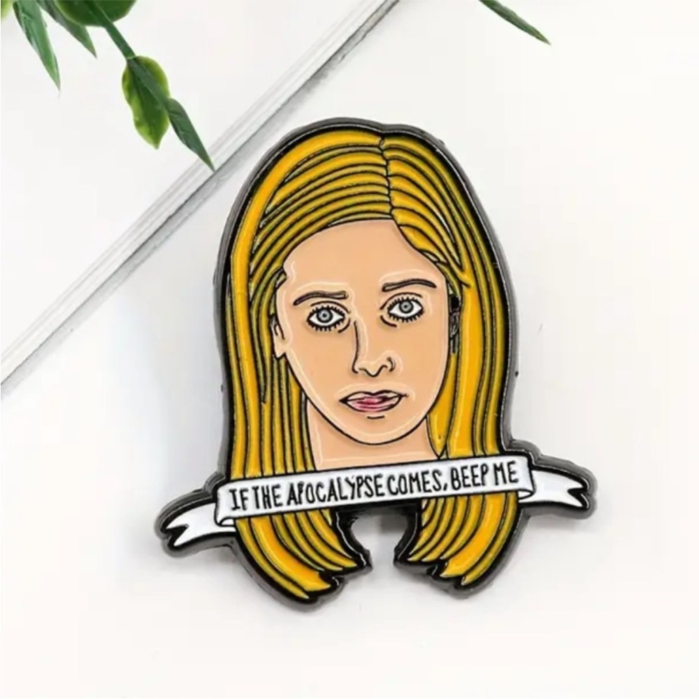 Buffy the Vampire Slayer Enamel Metal Pin, TV Show Show Pin, 1997 Horror